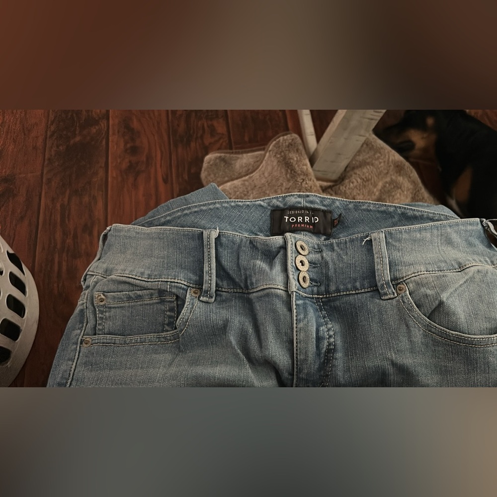 Torrid High Rise Light Blue Jeans